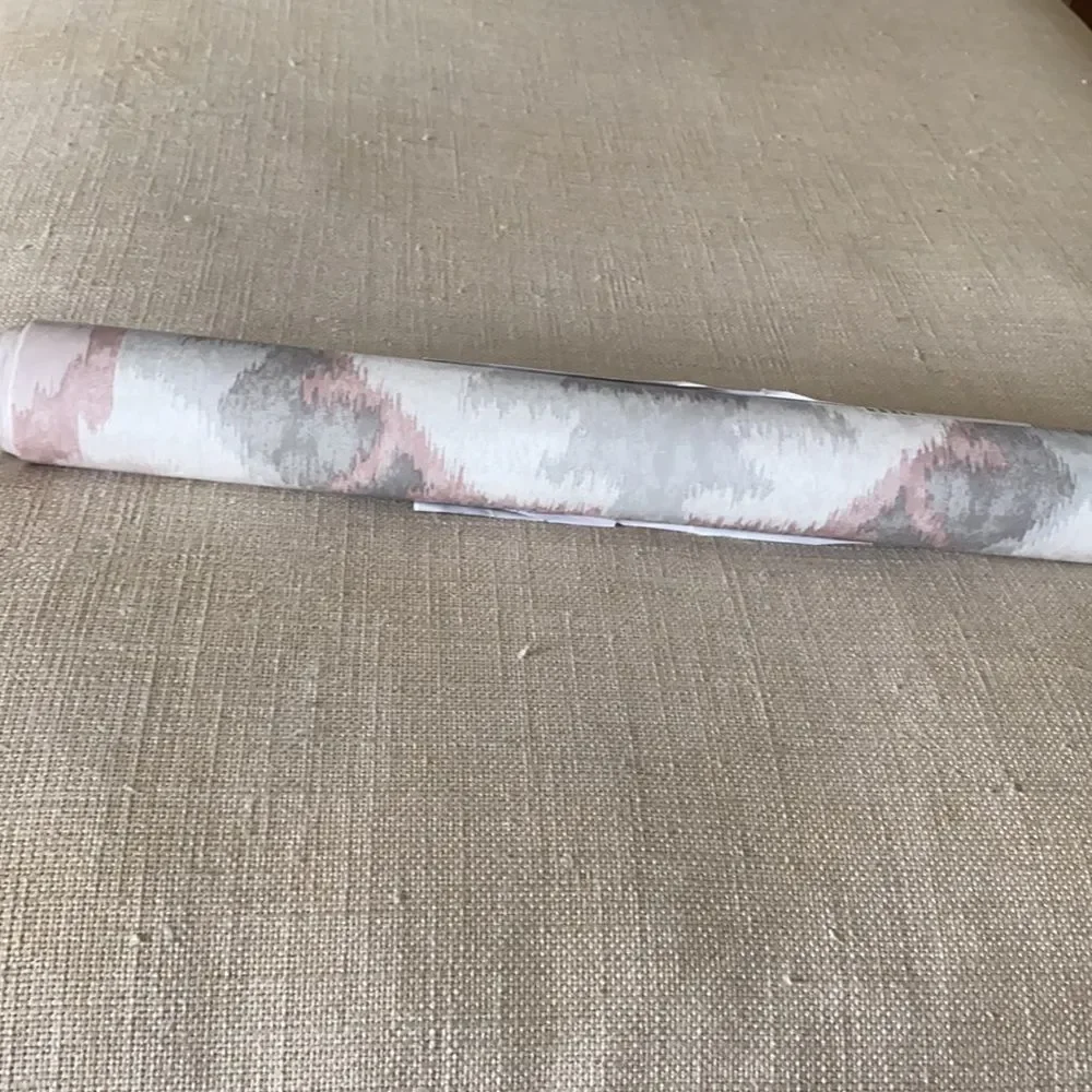 Anthropologie Street Prints Theory Wallpaper Pink Grey One Panel